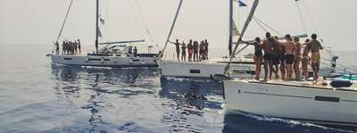 Sailing boats vacation Greece